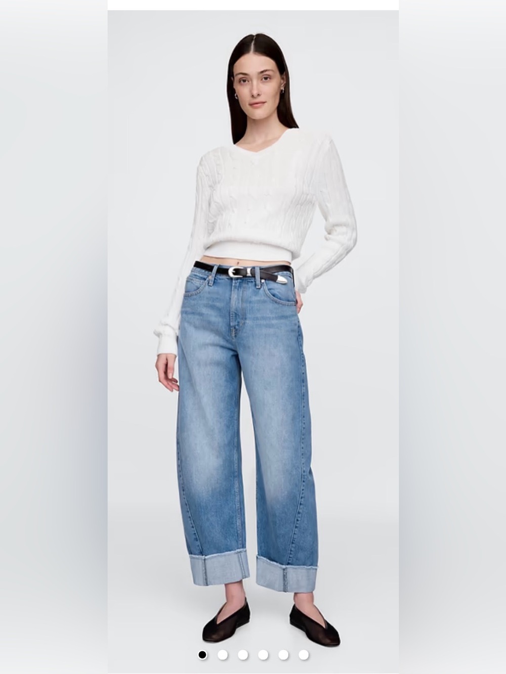 GAP BARREL HIGH RISE Cuffed Jeans. 29/8 Regular